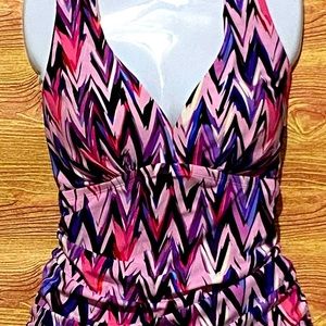Swimsuits for All Slimming Halter Tankini Set